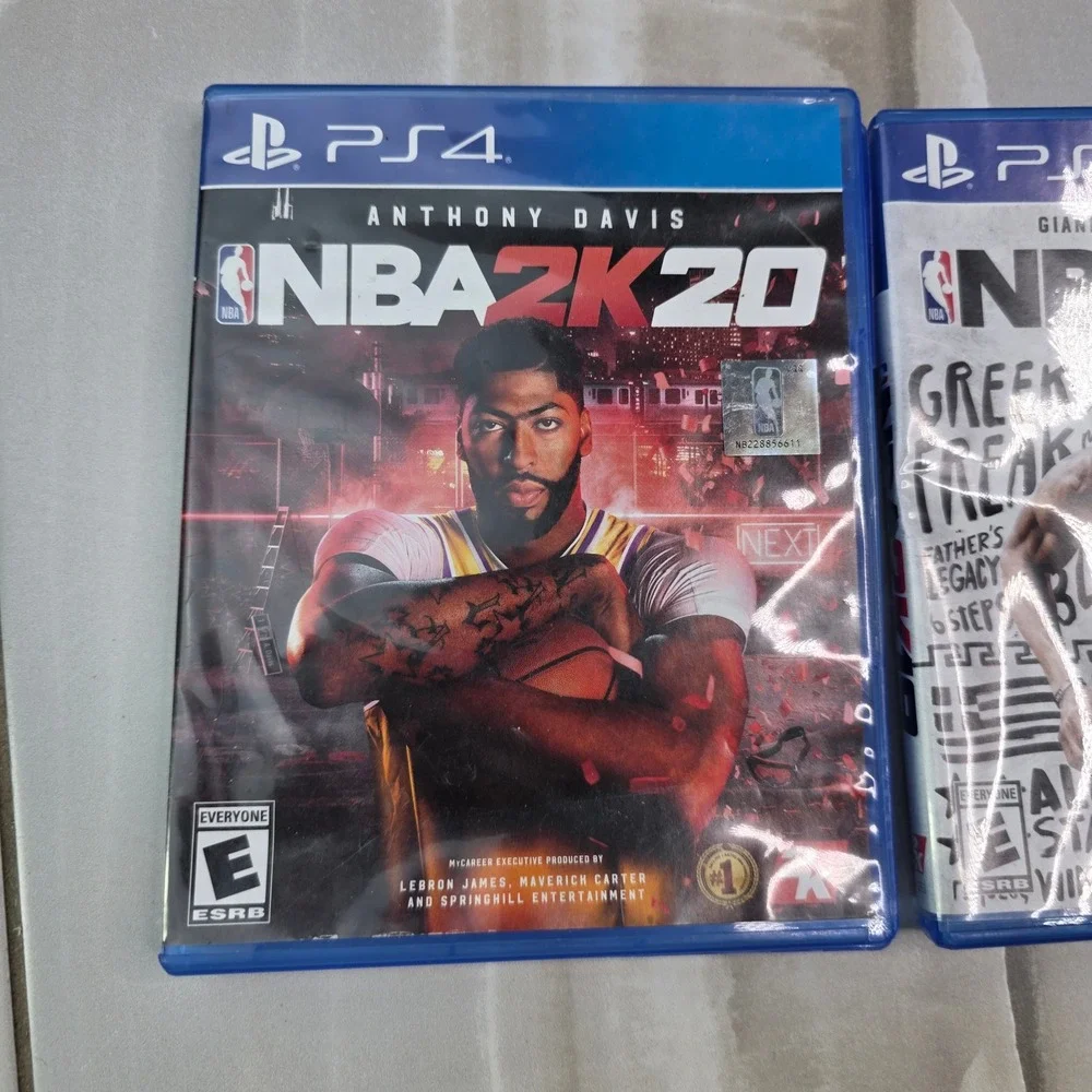 NBA 2K20 and NBA 2K19 PS4 PlayStation 4 Basketball Game Bundle Lot 2K Sports‎ S3